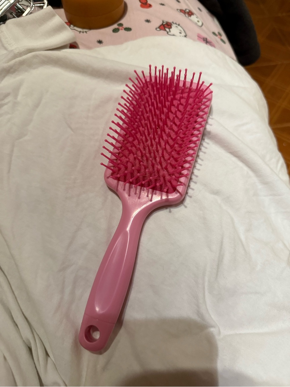 Pink Hello Kitty Paddle Hair Brush